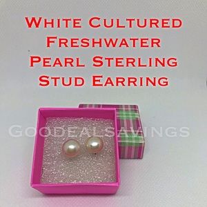 White Cultured Freshwater Pearl sterling silver